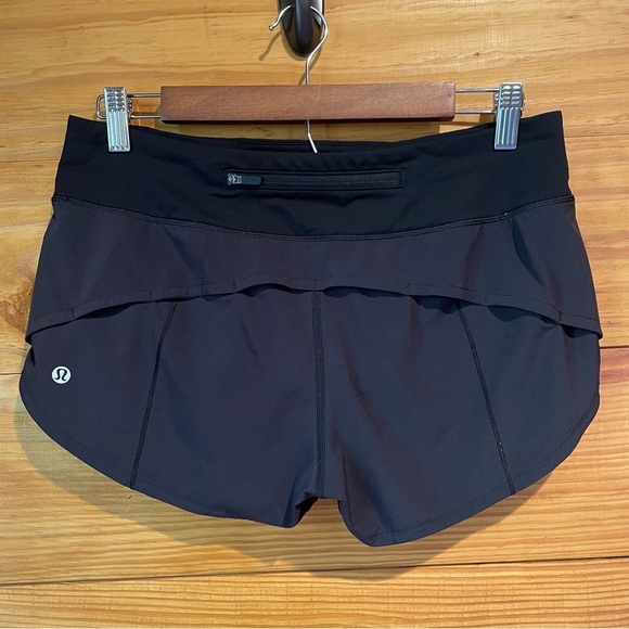 Lululemon Speed Up Short 2.5" Black 6 W7AJBR Activewear Workout Summer Athletic - Picture 3 of 11